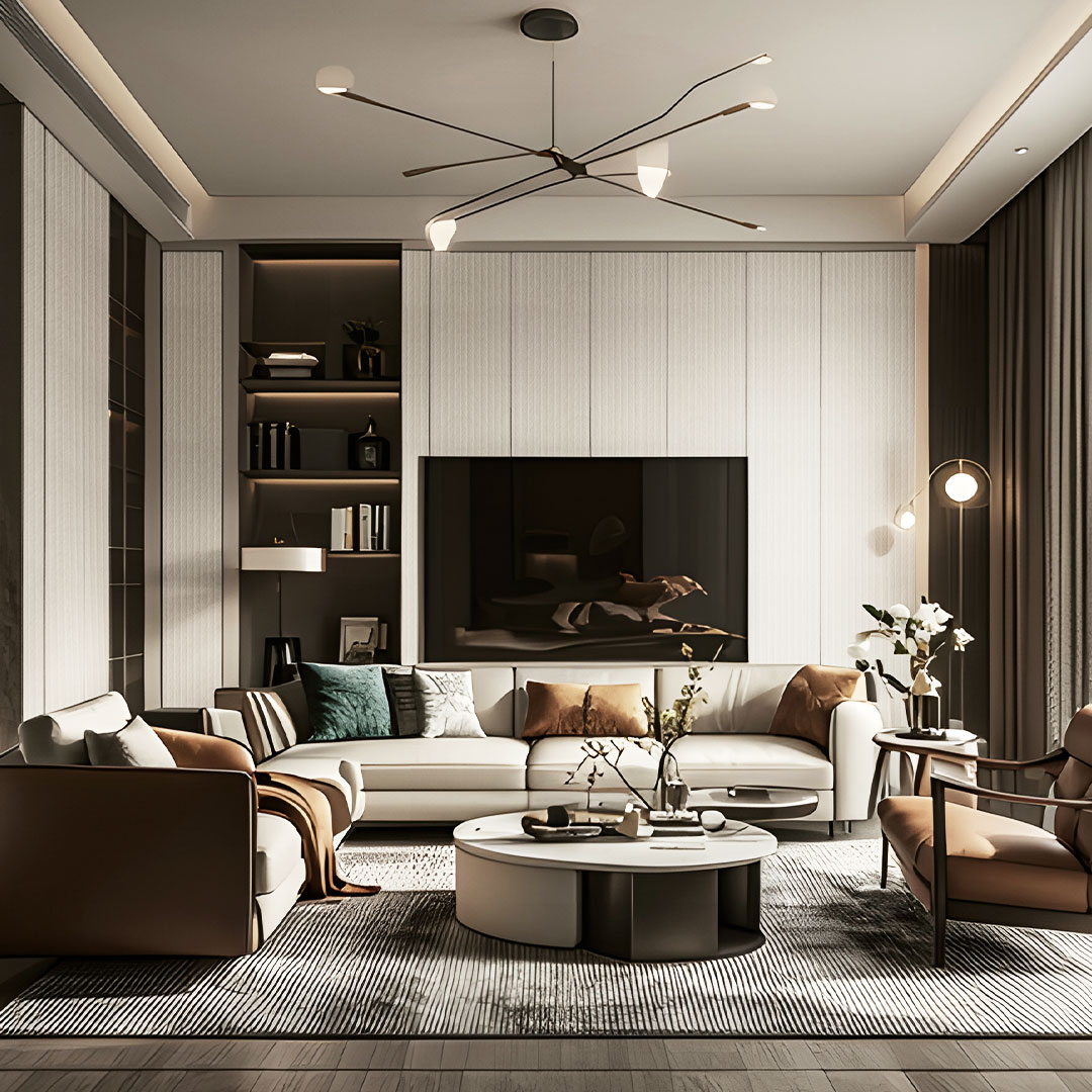 Panneau texturé en ligne droite ZZ25 - Luxe léger