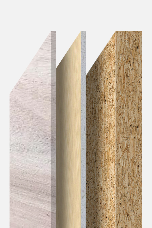 Planche en mélamine design cuir