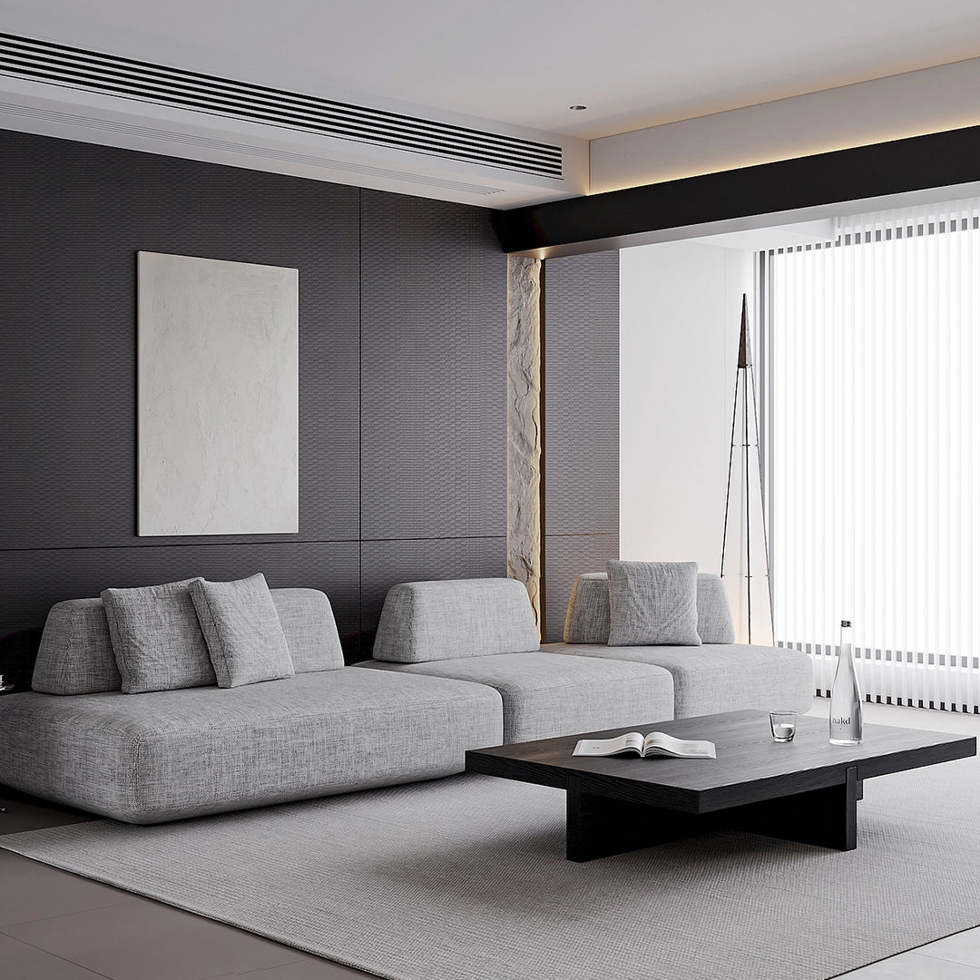 Panneau de texture de granulés BZ02 - modèle 3D